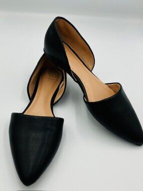A New Day Women's black cut out flats New Size 8